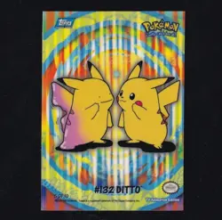 Pokemon Topps 2000 TV Animation Series 2 Stick-Ons #132 Ditto 5 of 10 - Image 1
