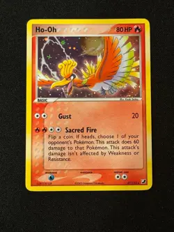 Pokemon TCG Ho-Oh 27/115 Holo Rare Unseen Forces LP - Image 1