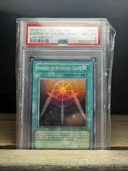 2010-17 YU-GI-OH! SWRDS/REVEALING LIGHT LOB REPRINT PSA 8 - Image 1