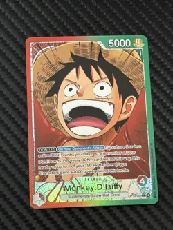 One Piece Monkey D Luffy (Alt Art Leader) OP13-001 Carrying On His Will MINT - Image 1
