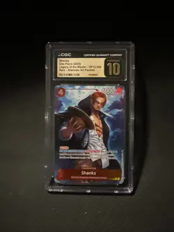 SHANKS 2025 ONE PIECE ALTERNATE ART RARE A #OP12-008 CGC PRISTINE 10 - Image 1