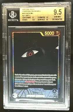 2025 One Piece Carrying on His Will Imu Alternate Art #OP13-079 BGS 9.5 - Image 1