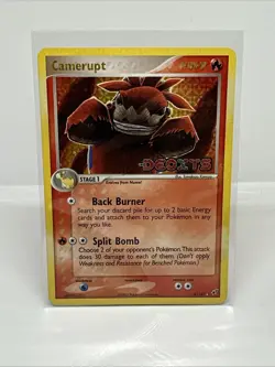 Pokemon EX Deoxys Camerupt 4/107 Reverse Rare Holo Stamped - HP - Image 1