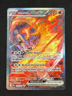 Pokemon TCG S&V Destined Rivals #229/182 Team Rocket's Moltres ex SIR - Image 1