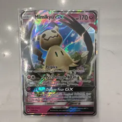 Pokemon TCG Mimikyu GX 149/214 Sun & Moon Lost Thunder Holo Ultra Rare - Image 1
