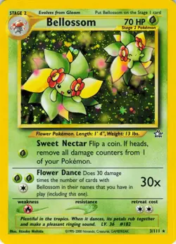 Bellossom - Holo - 3/111 Neo Genesis - WOTC Unlimited - Pokemon TCG - 2000 - Image 1