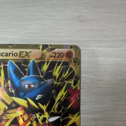 Pokemon M Lucario EX 113/111 XY Furious Fists Full Art Holo Secret Rare 2014 - Image 4