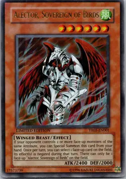 Yugioh Alector, Sovereign of Birds YR05-EN001 Limited Edition Ultra Rare NM - Image 1