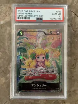 One Piece Mansherry -Alternate OP05-088 Japanese Awakening of the New Era PSA 10 - Image 1