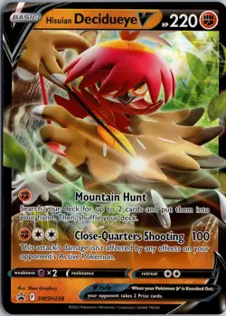 Hisuian Decidueye V Promo SWSH: Sword & Shield Promo Cards SWSH238 NM - Image 1
