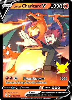Lance's Charizard V SWSH133 SWSH: Sword & Shield Promo Cards Holo - Image 2