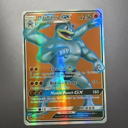 Pokemon Machamp GX Ultra Rare Holo 135/147 250 HP Pokemon TCG Card Stock - Image 1