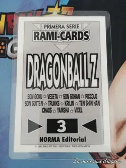 Carte Rami Primera 3 Dragon Ball Z card set plastified Norma Mirai Trunks futur - Image 2
