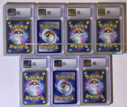 7 Card Rare Holo Pokemon Lot All CGC graded 9 - Image 2