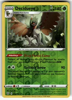 Decidueye 013/189 SWSH03: Darkness Ablaze LP Pokemon Card TCG - Image 1