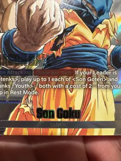 Dragon Ball Card Fusion World Manga Booster SB02-023 Son Goku SR* NM Alt Art - Image 2