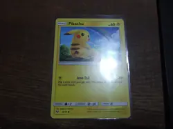 Pokemon Cards Pikachu Non Holo 28/73 Sun & Moon Shining Legends NM 2017 - Image 3