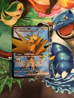 2023 Pokemon 151 Card ZAPDOS EX Full Art Foil Holo Ultra Rare 192/165 - Image 1