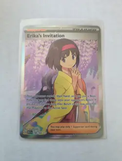 Pokemon Card Erika's Invitation 196/165 - Image 1