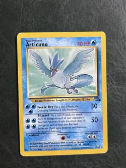 Articuno 17/62 Fossil 70 HP Rare Basic Unlimited Regular Pokemon TCG Card - Image 1