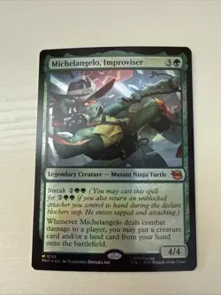 Michelangelo, Improviser (Foil) Mythic MTG Ninja Turtles - Image 1