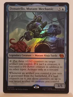 Magic the Gathering MTG - Turtles TMNT Donatello, Mutant Mechanic FOIL MYTHIC 36 - Image 1