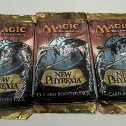 Lot of 3 New Phyrexia Sealed Booster Packs MTG Magic: The Gathering - Image 1