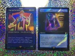 MTG: Surge Foil 0961 Traverse Eternity; Regular Foil 0557 The Sixth Doctor - Image 1