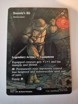 1x Donnie's Bo (shadowspear) (borderless) 017 Teenage Mutant Ninja Turtles NM x1 - Image 1