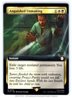 MTG Anguished Unmaking (Extended Art) Universes Beyond: Fallout NM - Image 1