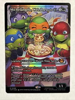 Michelangelo, Weirdness to 11 (Showcase) Teenage Mutant Ninja Turtles Foil - Image 1