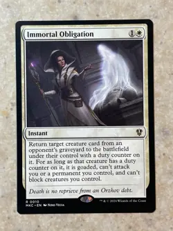 MTG NM Immortal Obligation [Murders at Karlov Manor Commander] - Image 1