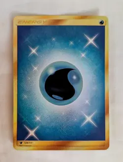 Pokemon Card Water Energy Secret Rare Crimson Invasion 124/111 2017 - Image 1