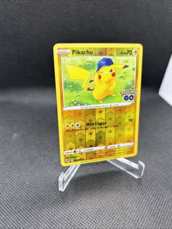 Pokemon Pikachu GO Trading Card Wild Charge #28 Holofoil 028/078 Reverse Holo - Image 3
