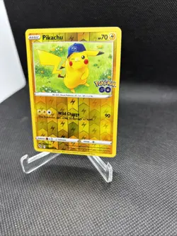 Pokemon Pikachu GO Trading Card Wild Charge #28 Holofoil 028/078 Reverse Holo - Image 4