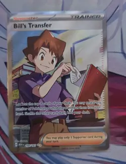 Pokemon TCG Bill's Transfer 194/165 Scarlet & Violet 151 Ultra Rare Trainer - Image 1