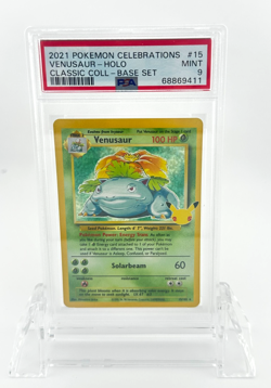 PSA 9 Venusaur Holo 15/102 Celebrations Classic Collection Pokemon 2021 - Image 1