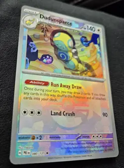 Dudunsparce 80/131 Master Ball Reverse Holo NM Prismatic Evolutions Pokemon TCG - Image 3