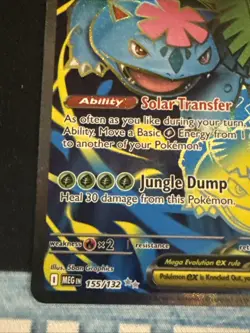 Pokemon TCG Mega Evolutions Mega Venusaur EX 155/132 Ultra Rare NM - Image 2