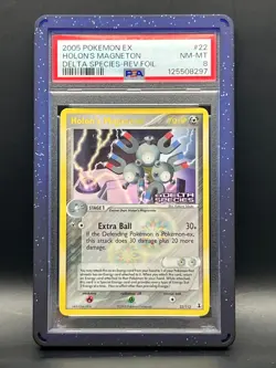 PSA 8 NM-MT Holon's Magneton 22/113 Reverse Foil 2005 Pokemon EX Delta Species - Image 1