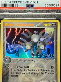 PSA 8 NM-MT Holon's Magneton 22/113 Reverse Foil 2005 Pokemon EX Delta Species - Image 3