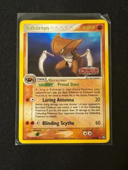 Pokemon TCG Kabutops 10/108 Holo Rare Stamped Power Keepers LP - Image 1