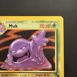 Pokemon Vintage Non-Holo Rare Muk 28/62 Fossil WotC 1999 - Image 3