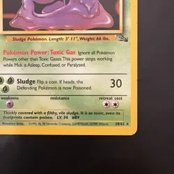 Pokemon Vintage Non-Holo Rare Muk 28/62 Fossil WotC 1999 - Image 4
