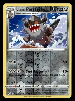 Pokemon Galarian Perrserker #127/192 tcg Near Mint or Better - Image 1