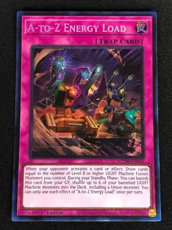 YUGIOH A-TO-Z ENERGY LOAD MZTM-EN024 1ST COLLECTORS (NM) - Image 1