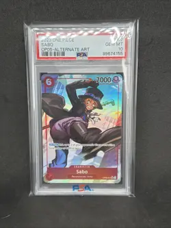 2023 One Piece OP05: Sabo ALTERNATE ART PSA 10 💎 - Image 2