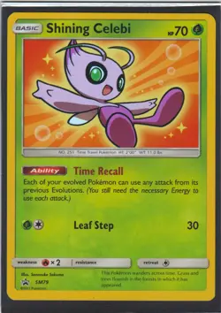 Shining Celebi SM79 Promo SM Black Star Promos Pokemon LP - Image 1