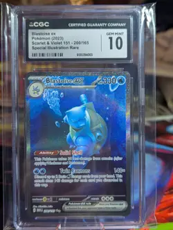 Blastoise ex 200/165 Pokemon Scarlet & Violet 151 SIR CGC Gem Mint 10 🚀💎🔥 - Image 2