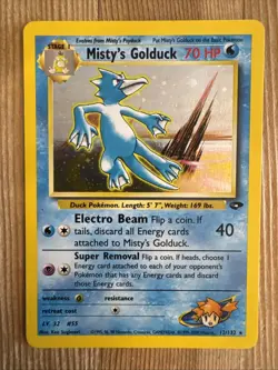 Misty's Golduck 12/132 Gym Challenge Unlimited Pokemon TCG - VLP - Image 1